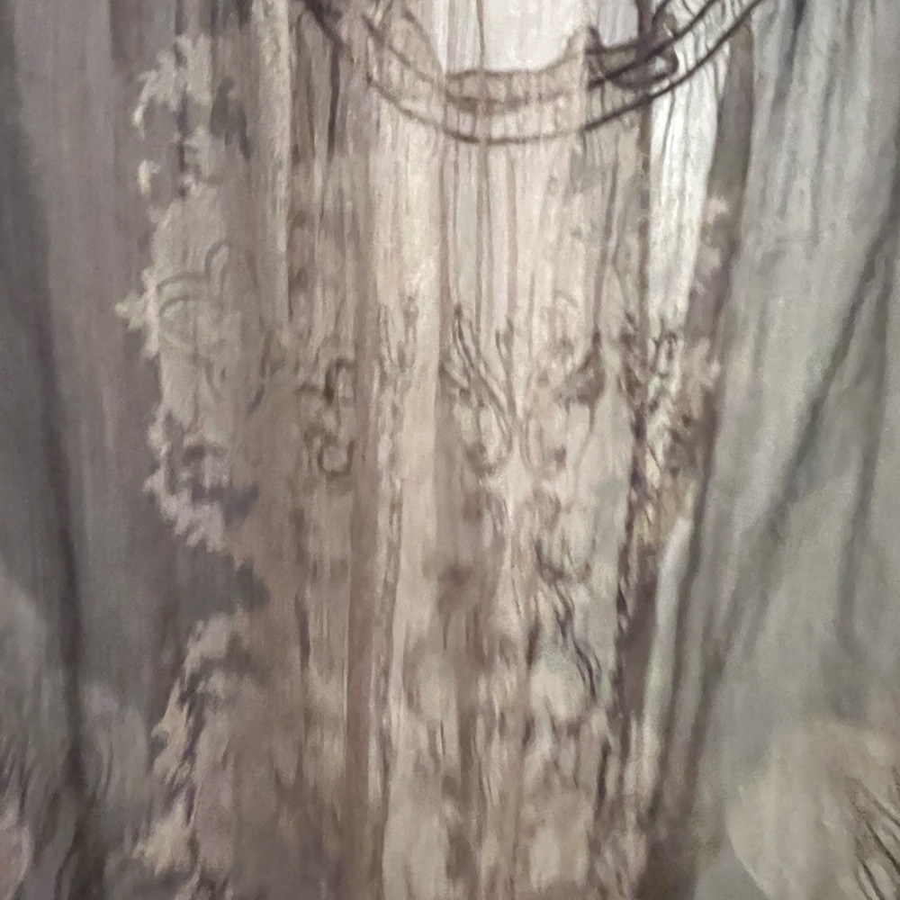 Esprit Sheer Brown Patterned Blouse - image 6